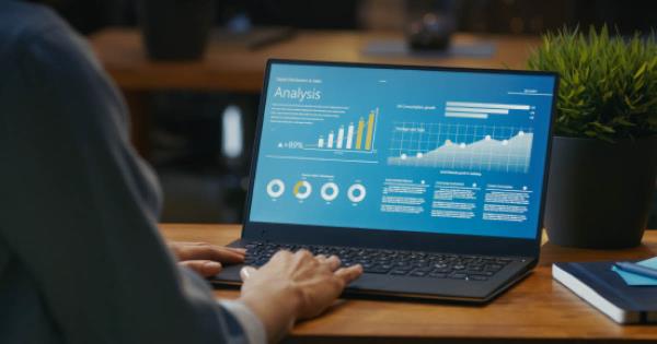 analyzing channel partner data on laptop